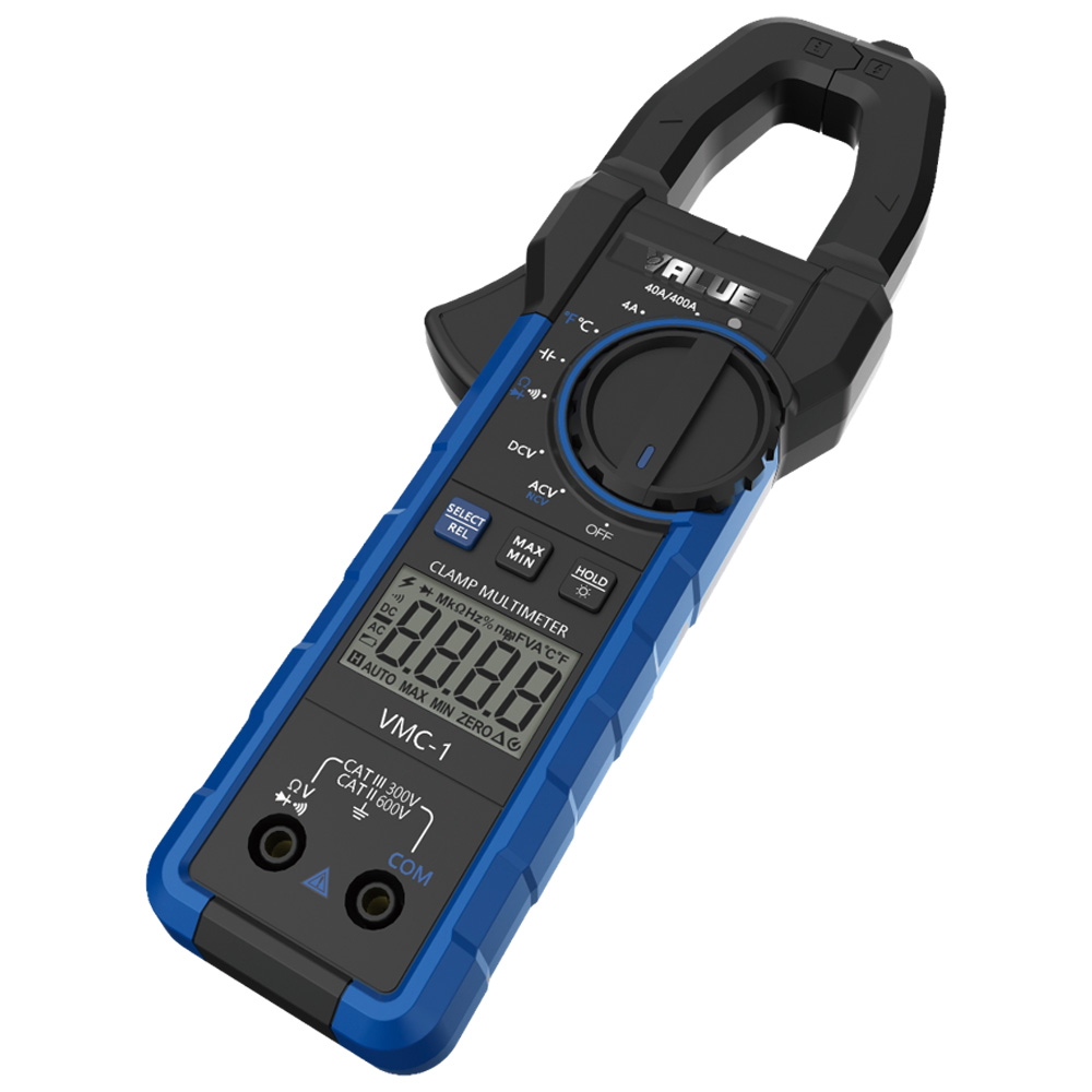 PINZA AMPEROMETRICA CON MULTIMETRO DIGITALE VALUE VMC-1